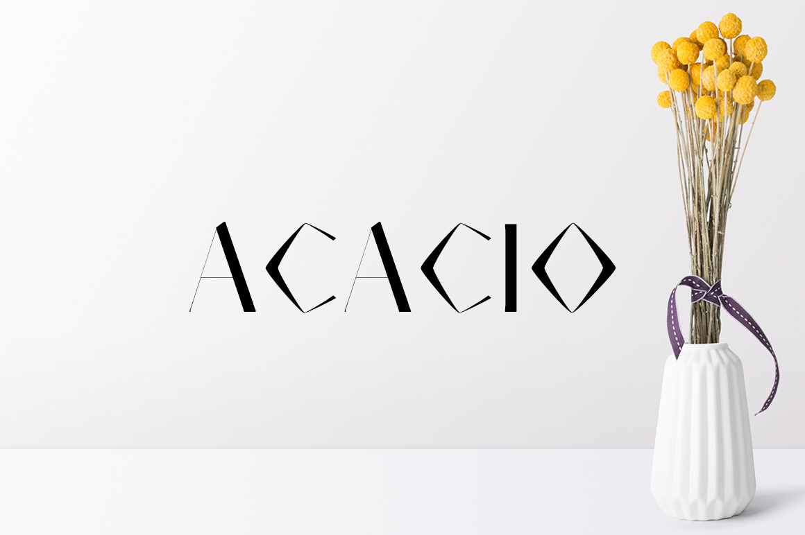 Acacio: A Whimsical Display Font for Editorial Design