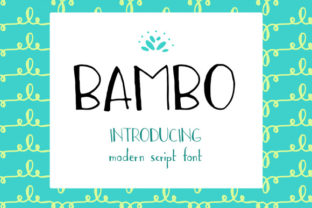 Bambo Typeface: Hand-Drawn Sans Serif for Modern Web Design