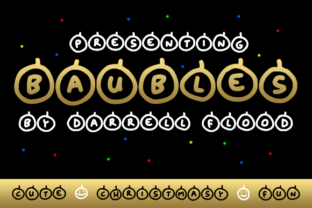 Baubles: A Cute Christmasy Display Font for Holiday Web Design