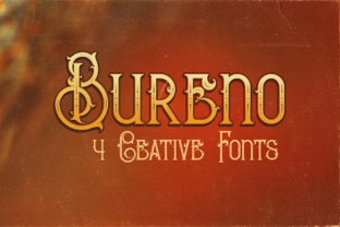 Bureno: A Vintage Display Font for Editorial Design