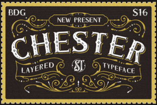 Chester Display Font for Rustic Handmade Crafts