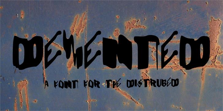 Demented Display Font Review for Edgy Craft Brands