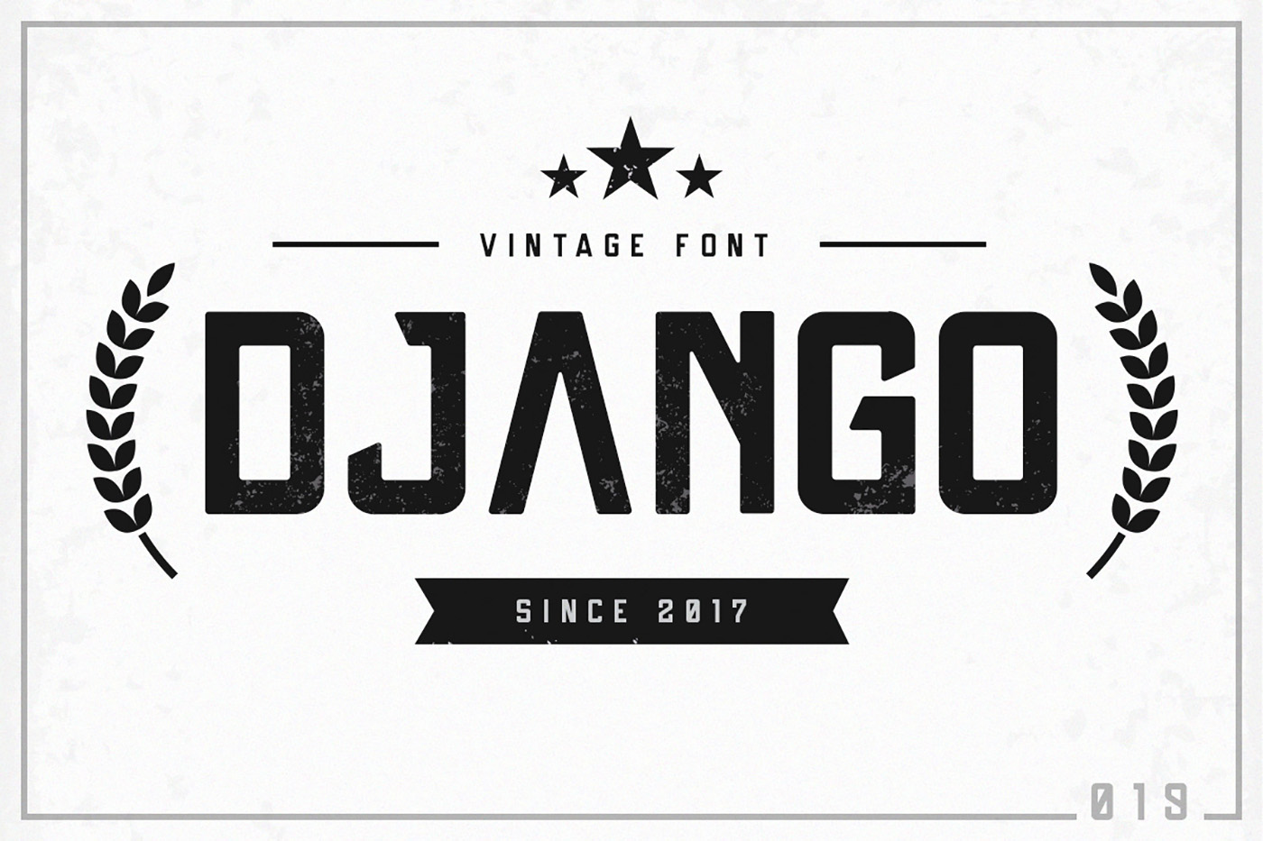 Django Display Font for Retro Craft Projects