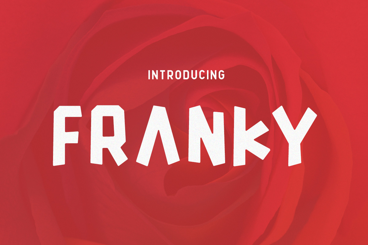 Franky Display Font for Bold Handmade Branding