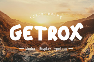 Getrox: A Playful Display Font for Handmade Branding