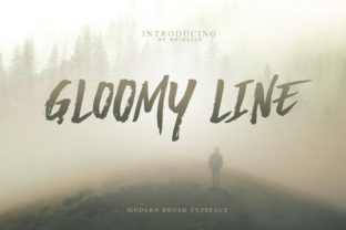 Gloomy Line: The Edgy Display Font for Bold Digital Campaigns