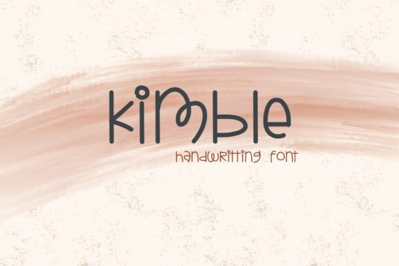 Kimble Typeface: A Script Handwritten Font for Elegant Branding