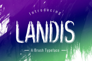 Landis: A Playful Brush Display Font for Bold Branding