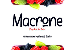 Macrone: A Playful Display Font for Modern Branding Projects