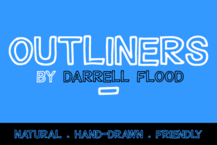 Outliners: The Playful Hand-Drawn Display Font for Crafters