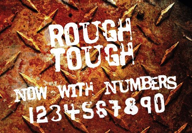 Rough Tough Display Font for Bold Web Headers