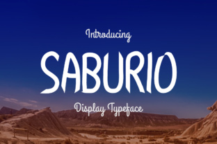 Saburio Free Download: Bold Angular Display Font