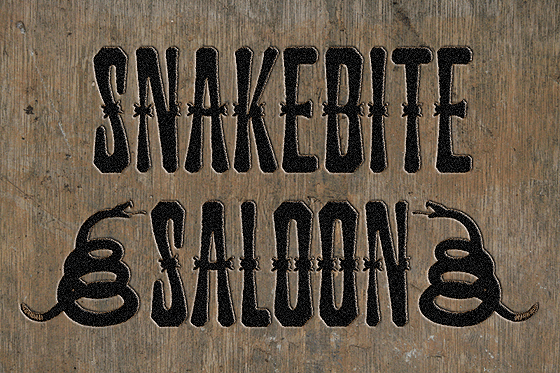 Snakebite Saloon: A Classic Oldtime Western Font for Editorial Design