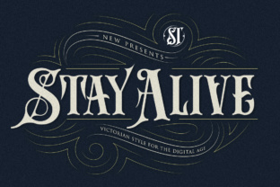 Stay Alive Display Font: Modern Victorian Typography for Bold Campaigns
