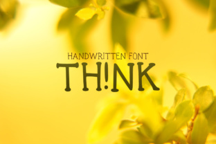 Think TH NK: A Fun Display Font for Modern Editorial Design