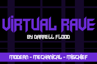 Virtual Rave: A Sleek Angular Display Font for Modern Web Design
